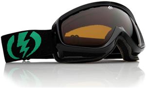 ELECTRIC EGK KIDS SNOW GOGGLES WITH GLOSS BLACK FRAMES AND A BRONZE LENS