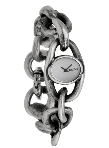 NIXON WOMENS ALICE WATCH IN ANTIQUE SILVER