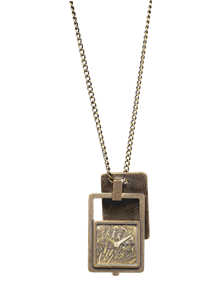 NIXON WOMENS FAIRFAX PENDANT IN ANTIQUE GOLD