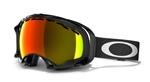 OAKLEY SPLICE SNOW GOGGLE WITH JET BLACK FRAMES AND A FIRE LENS