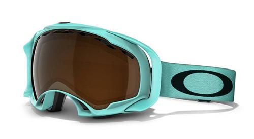 OAKLEY SPLICE SNOW GOGGLES WITH DIAMOND BLUE FRAMES AND A BLACK IRIDIUM LENS