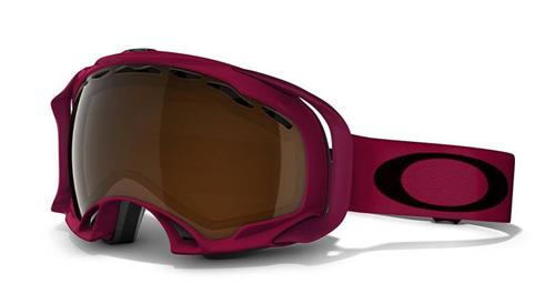 OAKLEY SPLICE SNOW GOGGLES WITH LAVA FRAMES AND A BLACK IRIDIUM LENS