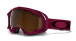 OAKLEY SPLICE SNOW GOGGLES WITH LAVA FRAMES AND A BLACK IRIDIUM LENS