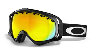 OAKLEY CROWBAR SNOW GOGGLES WITH JET BLACK FRAMES AND A FIRE LENS