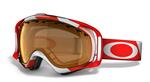 OAKLEY CROWBAR SNOW GOGGLES WITH CANADA FRAMES AND A PERSIMMON LENS