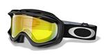 OAKLEY AMBUSH SNOW GOGGLES WITH JET BLACK FRAMES AND A FIRE LENS