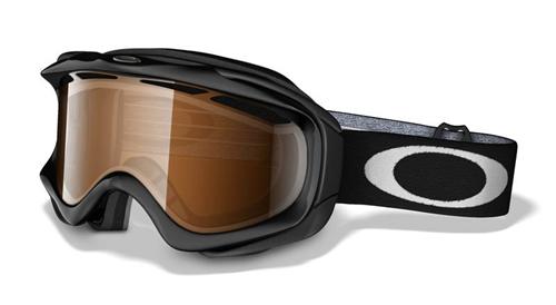 OAKLEY AMBUSH SNOW GOGGLES WITH JET BLACK FRAMES AND A BLACK IRIDIUM LENS