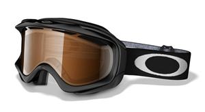 OAKLEY AMBUSH SNOW GOGGLES WITH JET BLACK FRAMES AND A BLACK IRIDIUM LENS