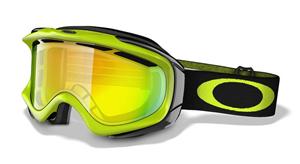 OAKLEY AMBUSH SNOW GOGGLES WITH RETINA BURN FRAMES AND A FIRE LENS
