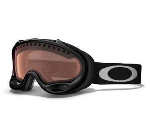 OAKLEY A FRAME SNOW GOGGLES WITH JET BLACK FRAMES AND A VR28 LENS