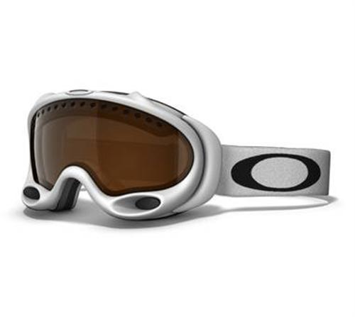 OAKLEY A FRAME SNOW GOGGLES WITH MATTE WHITE FRAMES AND A BLACK IRIDIUM LENS