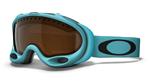 OAKLEY A FRAME SNOW GOGGLES WITH DIAMOND BLUE FRAMES AND A BLACK IRIDIUM LENS