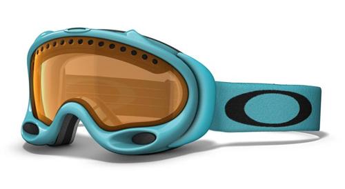 OAKLEY A FRAME SNOW GOGGLES WITH DIAMOND BLUE FRAMES AND A PERSIMMON LENS