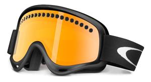 OAKLEY O FRAME SNOW GOGGLES WITH MATTE BLACK FRAMES AND A PERSIMMON LENS