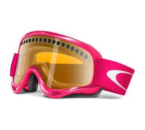 OAKLEY O FRAME SNOW GOGGLES WITH LAVA FRAMES AND A PERSIMMON LENS