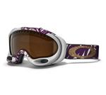 OAKLEY GRETCHEN BLEILER SIGNATURE A FRAME SNOW GOGGLES WITH A BLACK IRIDIUM LENS