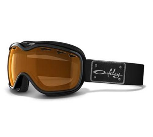 OAKLEY STOCKHOLM SNOW GOGGLES WITH JET BLACK FRAMES AND A PERSIMMON LENS