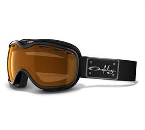 OAKLEY STOCKHOLM SNOW GOGGLES WITH JET BLACK FRAMES AND A PERSIMMON LENS