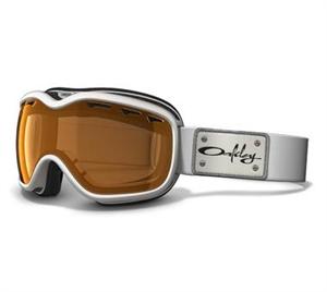 OAKLEY STOCKHOLM SNOW GOGGLES WITH PEARL WHITE FRAMES AND A PERSIMMON LENS