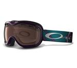 OAKLEY STOCKHOLM SNOW GOGGLES WITH PURPLE ARCADE PLAID FRAMES AND A VR28 BLACK IRIDIUM LENS