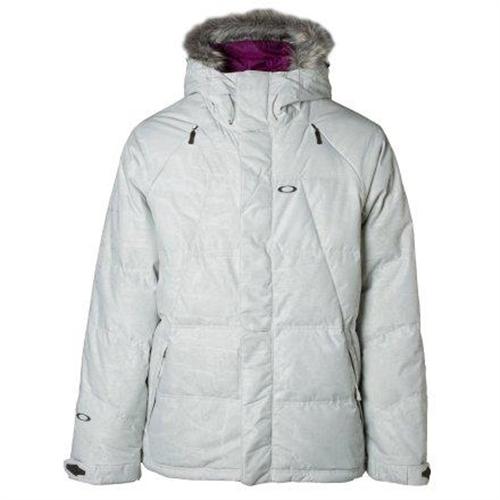 OAKLEY PUFFY JACKET IN WHITE DOVE