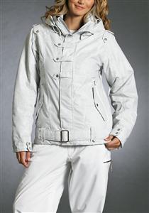 OAKLEY WOMENS BERET JACKET IN WHITE DOVE