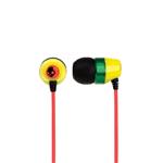 SKULLCANDY RIOT EAR BUDS IN RASTA