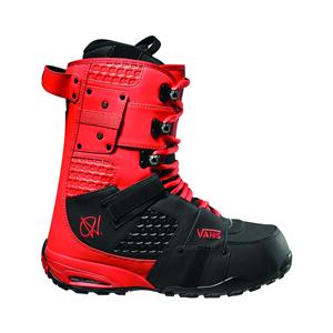 VANS ANDREAS WIIG SNOWBOARD BOOTS IN RED AND BLACK