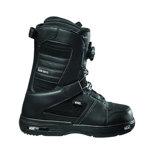 VANS ENCORE SNOWBOARD BOOTS IN BLACK AND BLACK