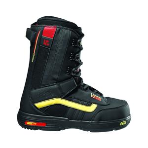 VANS HI STANDARD SNOWBOARD BOOTS IN BLACK AND YELLOW