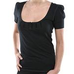 VOLCOM WOMENS HOLIDAZE HONEY SHORT SLEEVE SCOOP NECK SHIRT
