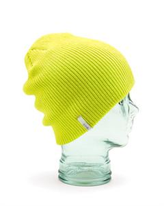COAL THE FRENA SOLID BEANIE IN FLORESCENT YELLOW