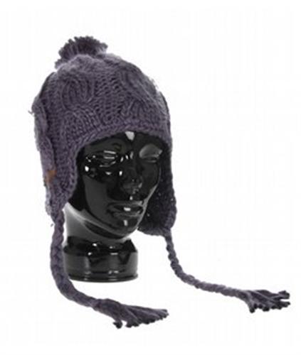 COAL THE ROSALITA FLAP BEANIE IN LIGHT GREY