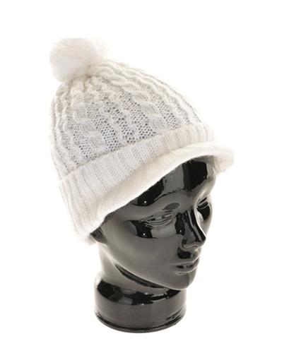 COAL THE TAHOE BRIM BEANIE IN WHITE