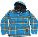 VANS ANDREAS WIIG INSULATED JACKET IN VIBRANT BLUE YARN DYE PLAID