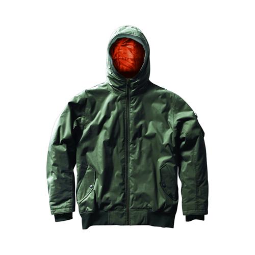 VANS DTL BOMBER INSULATED JACKET IN INSTALLATION GREEN