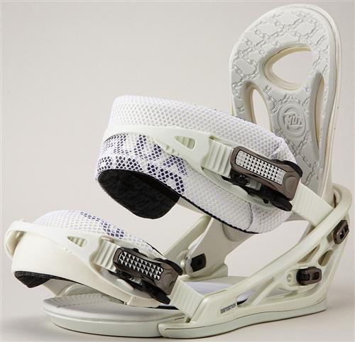 FLUX DISTORTION SNOWBOARD BINDINGS IN WHITE