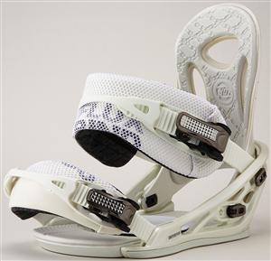 FLUX DISTORTION SNOWBOARD BINDINGS IN WHITE