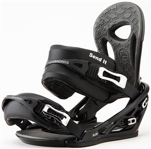 FLUX FEEDBACK SNOWBOARD BINDINGS IN BLACK