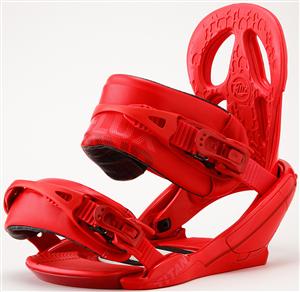 FLUX TITAN SNOWBOARD BINDINGS IN RED