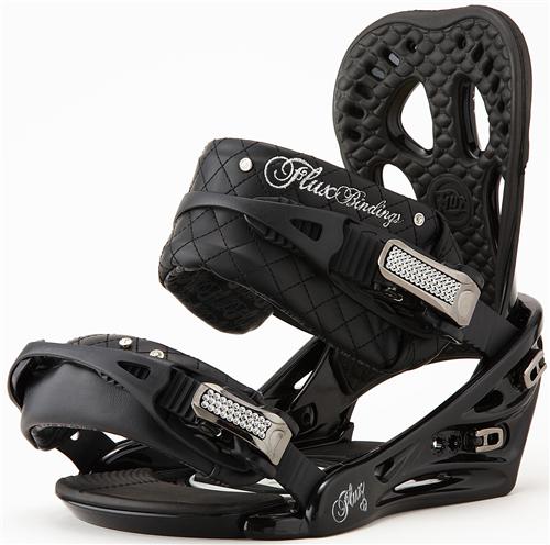 FLUX WOMENS GEM SNOWBOARD BINDINGS IN BLACK