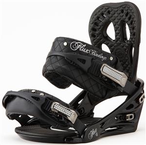 FLUX WOMENS GEM SNOWBOARD BINDINGS IN BLACK