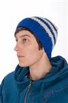 HOLDEN KNIT STRIPE BEANIE IN ROYAL BLUE