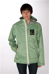 HOLDEN WOMENS PATCH JACKET IN MINERAL GREEN