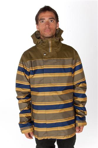 HOLDEN LEEDS JACKET IN OLIVE STRIPE
