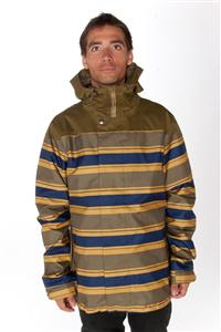 HOLDEN LEEDS JACKET IN OLIVE STRIPE