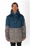 HOLDEN PUFFY WOODS JACKET IN CINDER AND THUNDERSTORM BLUE