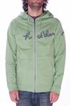 HOLDEN LOGO ZIP HOODIE IN CELERY