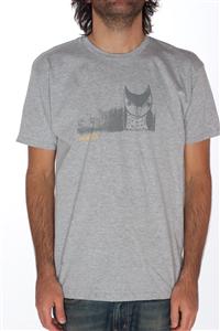 HOLDEN OWL T-SHIRT IN HEATHER GREY