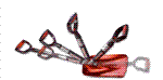 ORTOVOX GRIZZLY 2 FOLDABLE TELESCOPIC SHOVEL IN TRANSPARENT ORANGE
